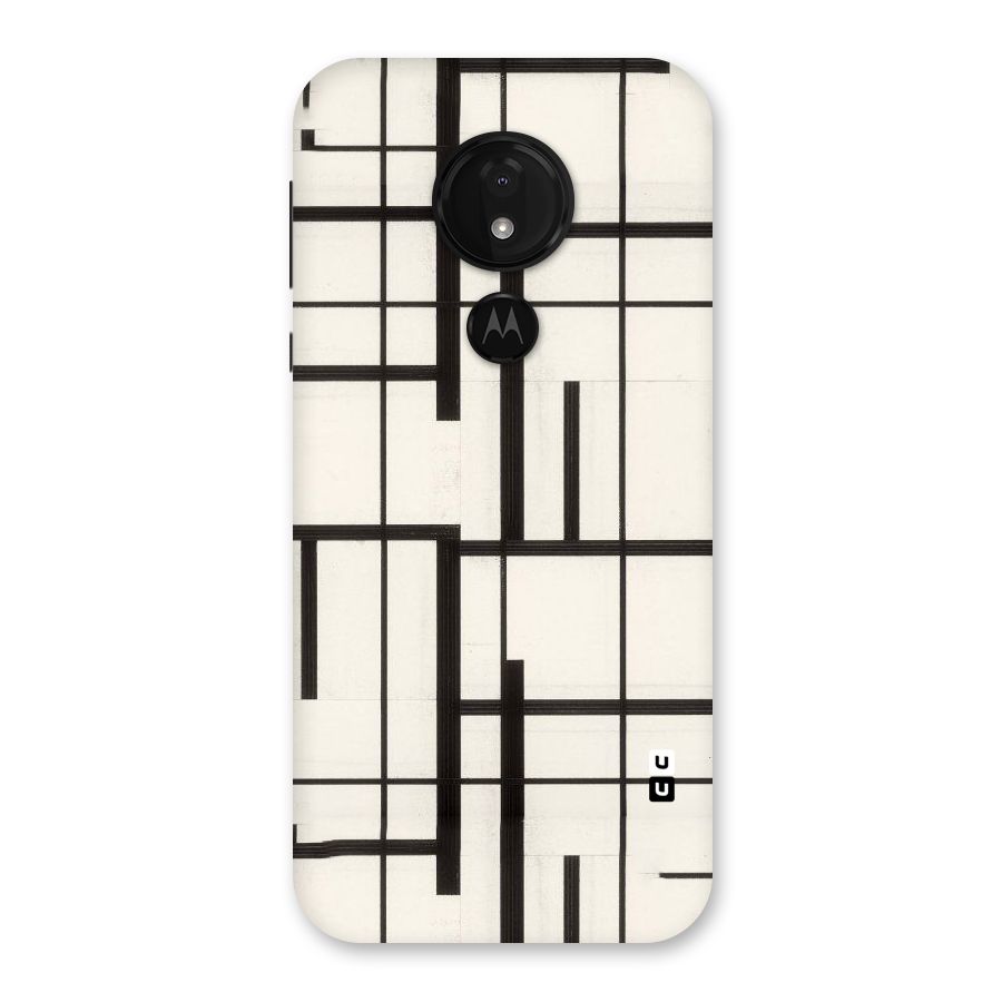 Black Unsymmetry Back Case for Moto G7 Power