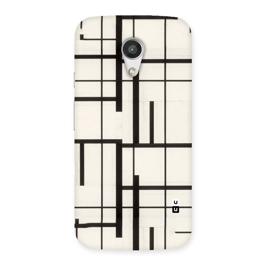 Black Unsymmetry Back Case for Moto G 2nd Gen