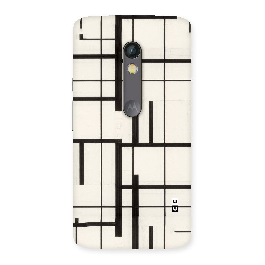 Black Unsymmetry Back Case for Moto X Play