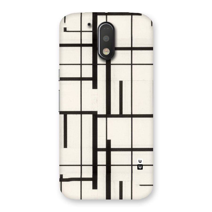 Black Unsymmetry Back Case for Motorola Moto G4