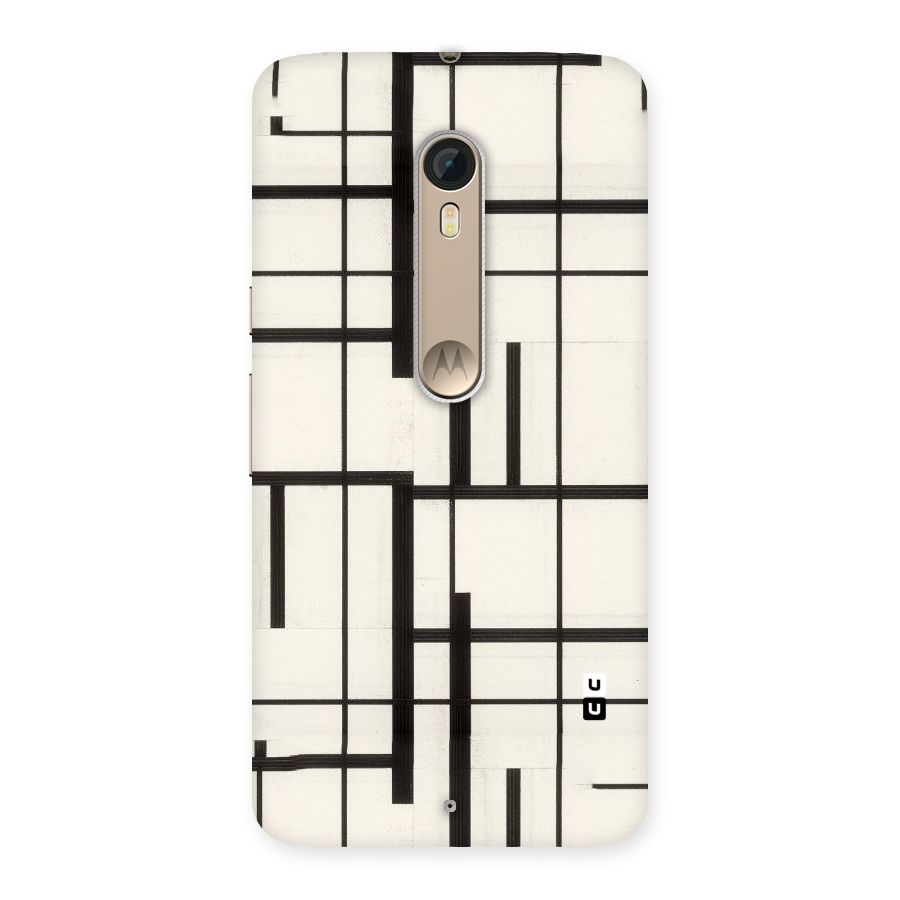 Black Unsymmetry Back Case for Motorola Moto X Style