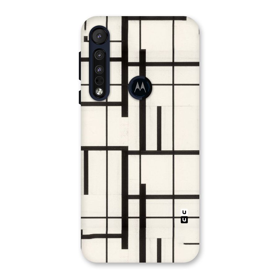 Black Unsymmetry Back Case for Motorola One Macro
