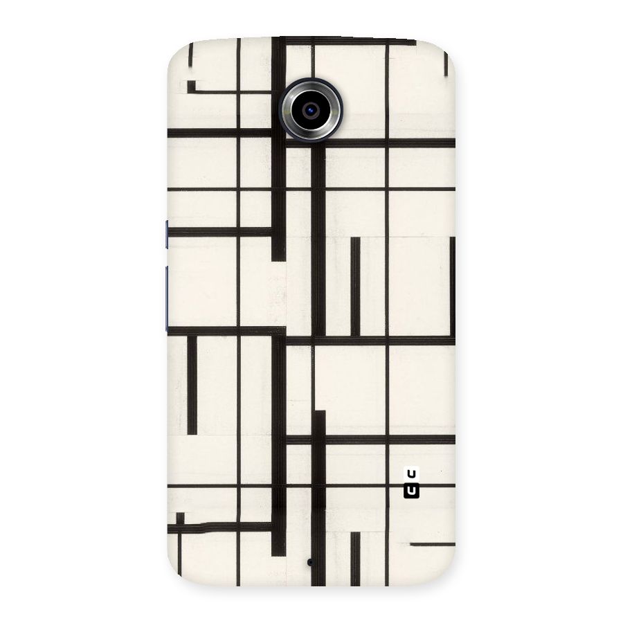 Black Unsymmetry Back Case for Nexsus 6