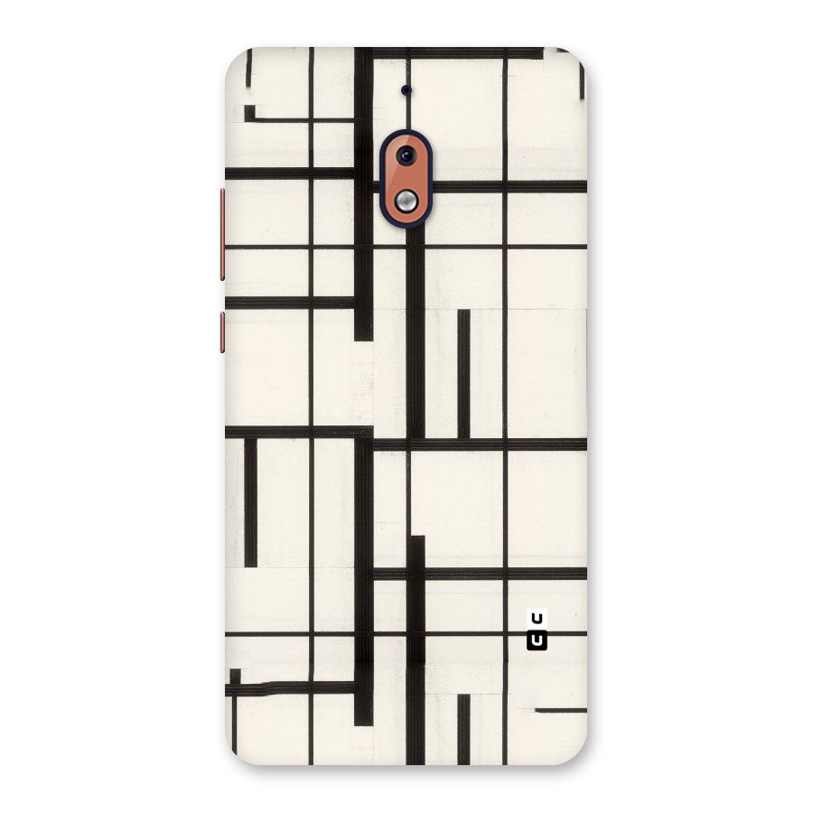 Black Unsymmetry Back Case for Nokia 2.1