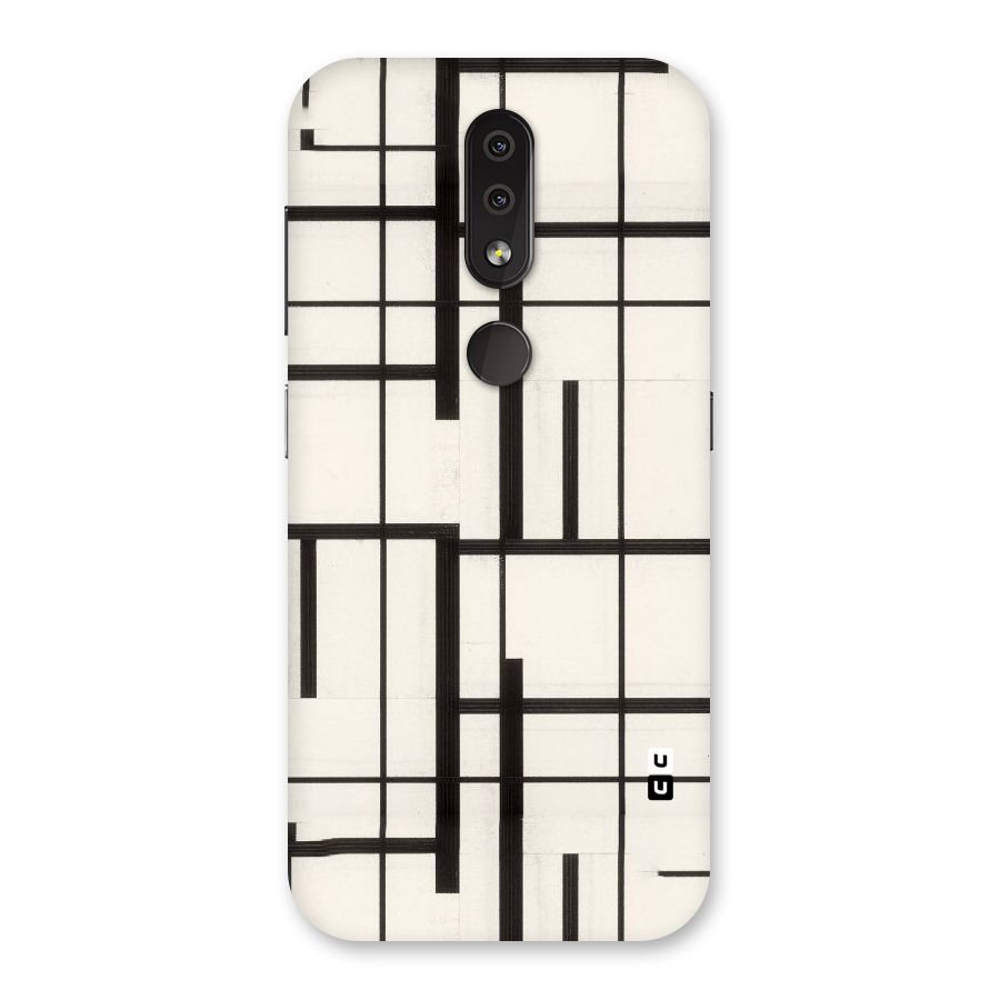 Black Unsymmetry Back Case for Nokia 4.2