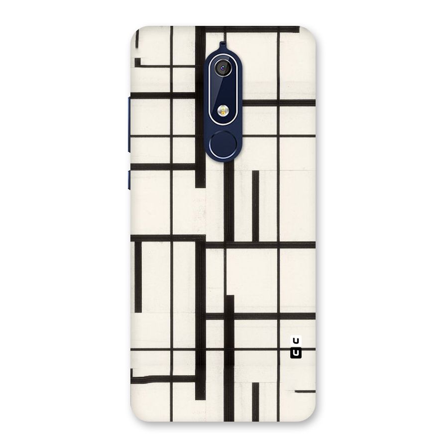 Black Unsymmetry Back Case for Nokia 5.1