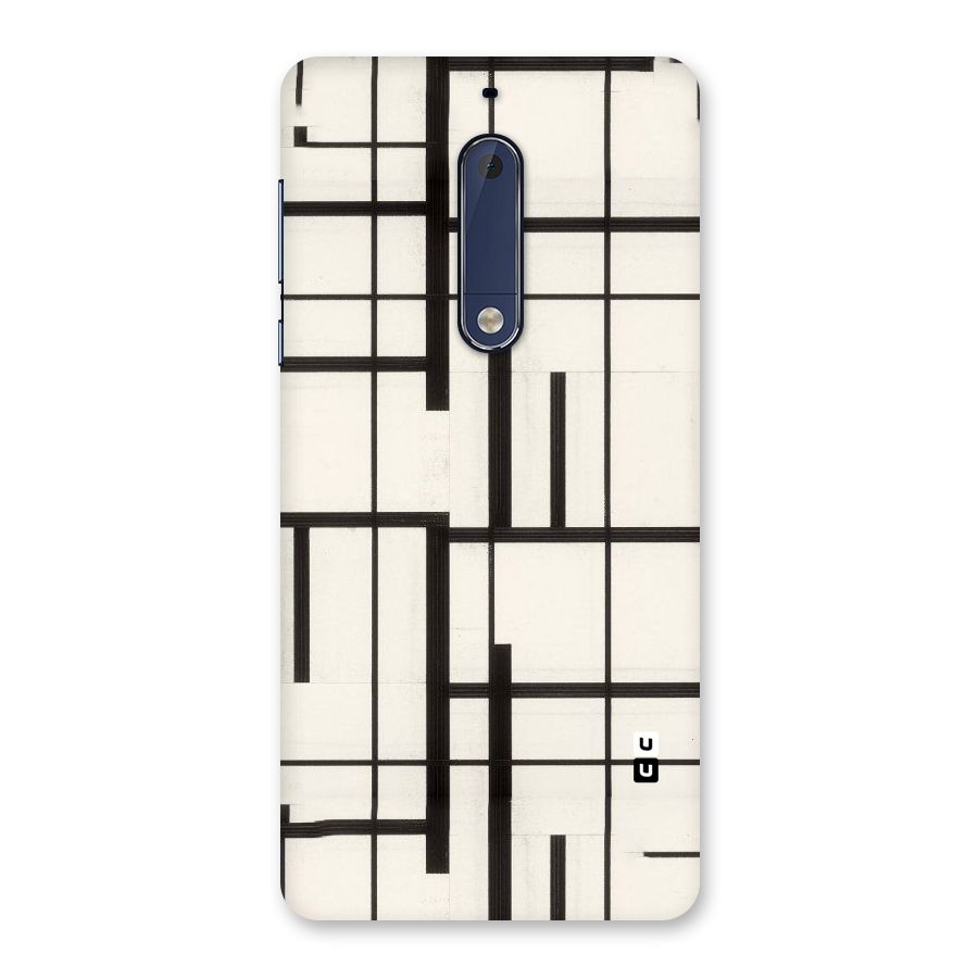 Black Unsymmetry Back Case for Nokia 5