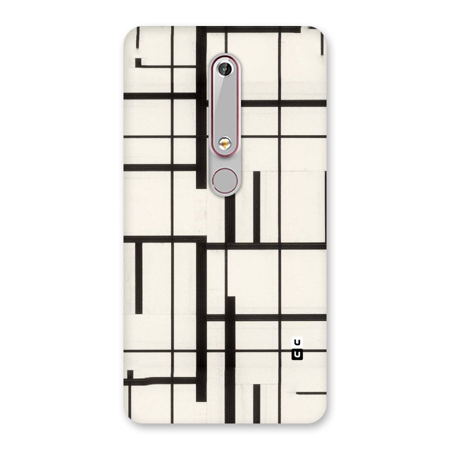 Black Unsymmetry Back Case for Nokia 6.1