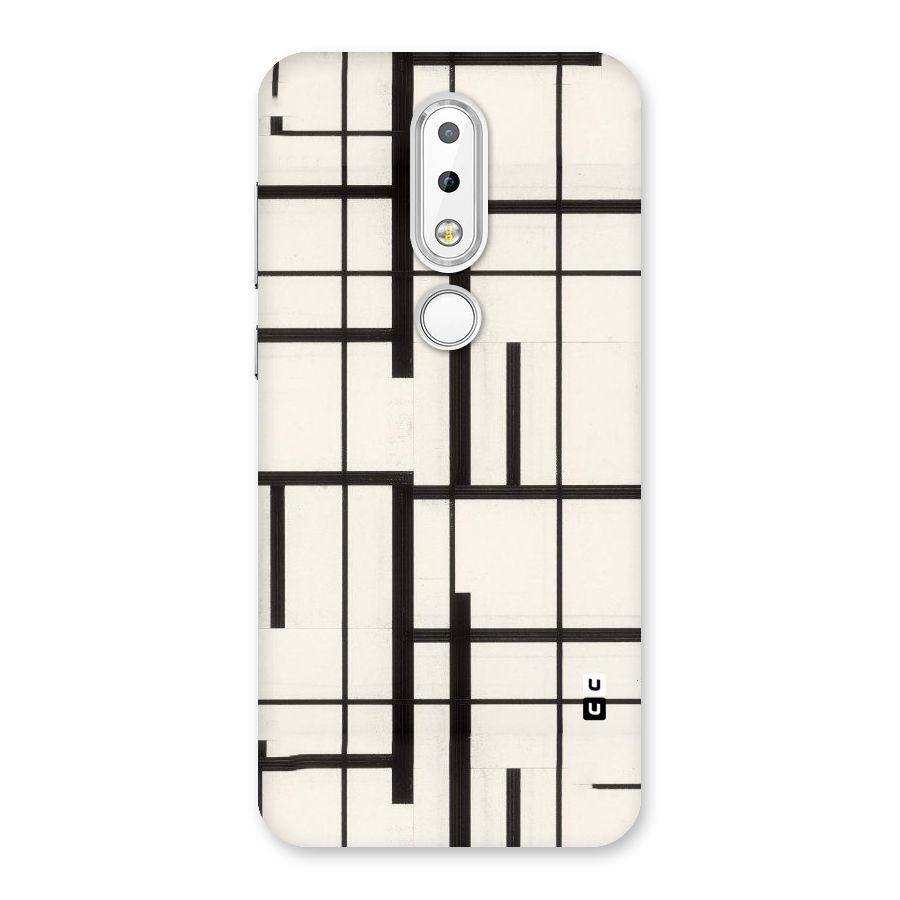 Black Unsymmetry Back Case for Nokia 6.1 Plus