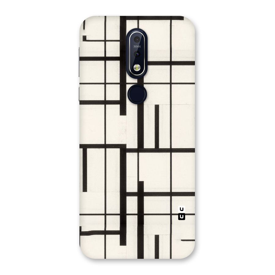 Black Unsymmetry Back Case for Nokia 7.1