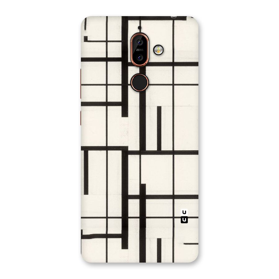 Black Unsymmetry Back Case for Nokia 7 Plus