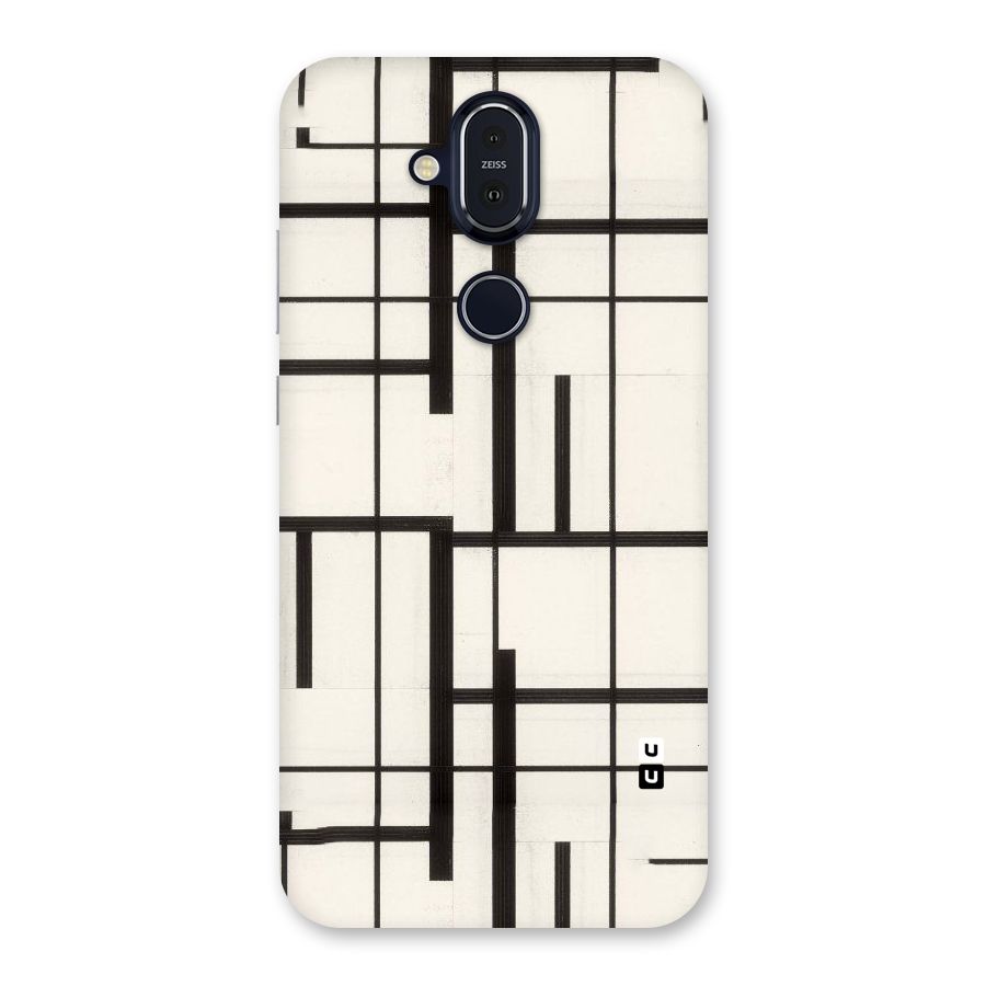 Black Unsymmetry Back Case for Nokia 8.1