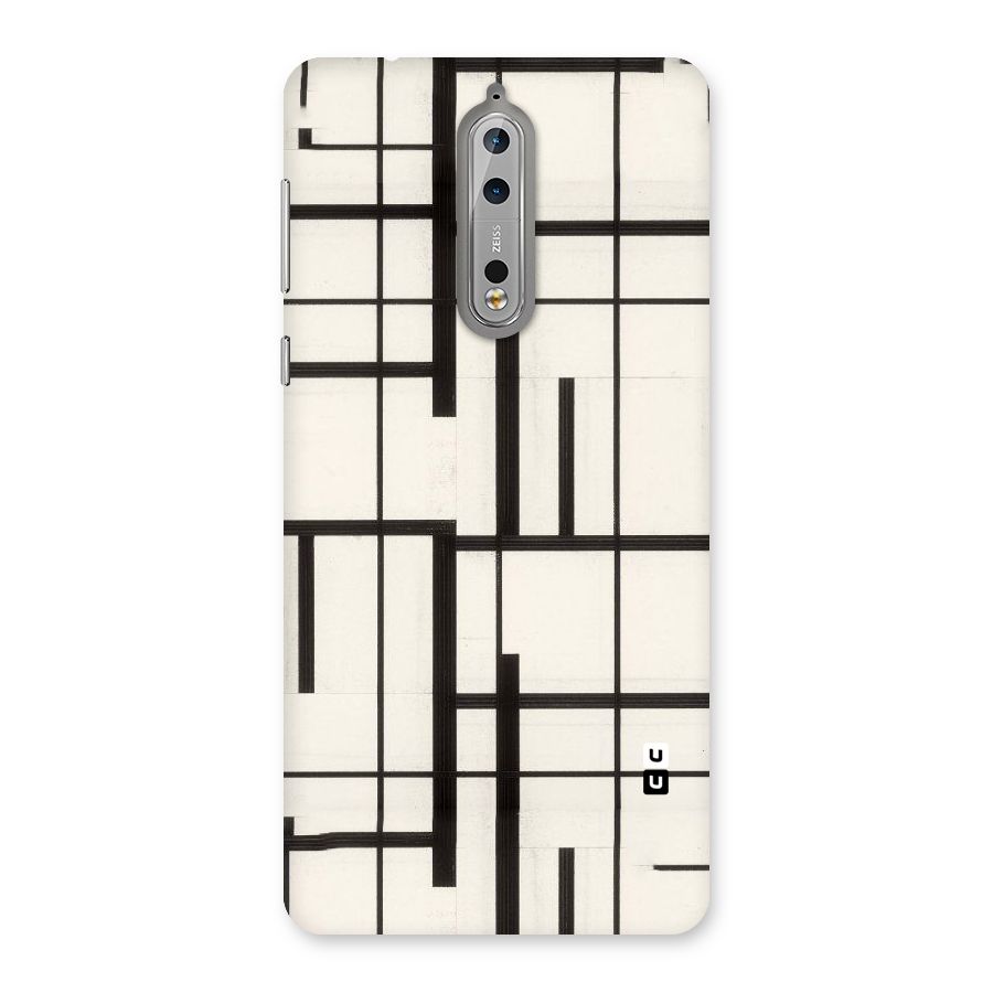 Black Unsymmetry Back Case for Nokia 8
