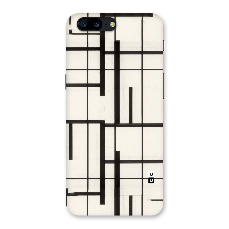 Black Unsymmetry Back Case for OnePlus 5