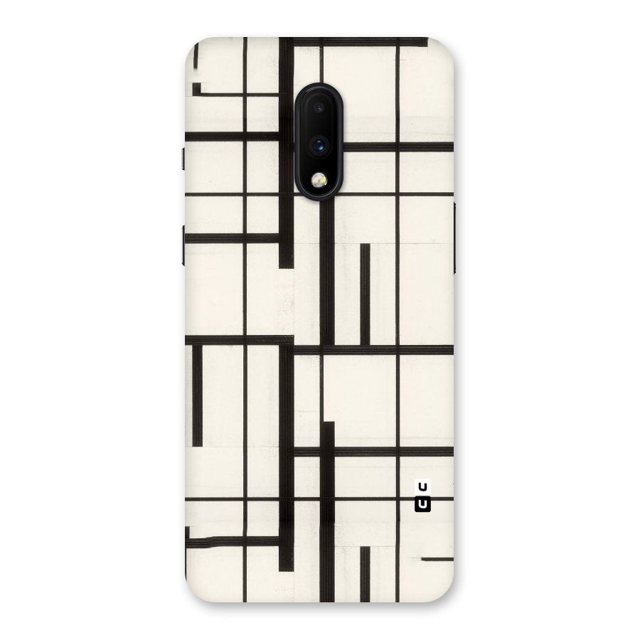 Black Unsymmetry Back Case for OnePlus 7