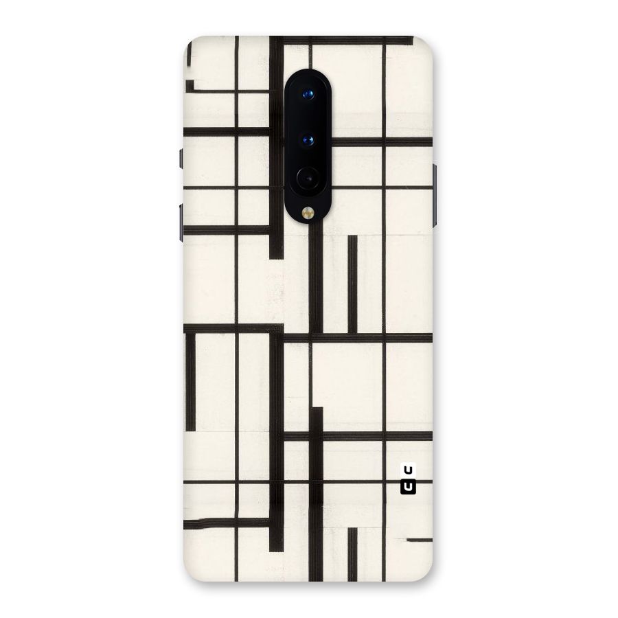 Black Unsymmetry Back Case for OnePlus 8