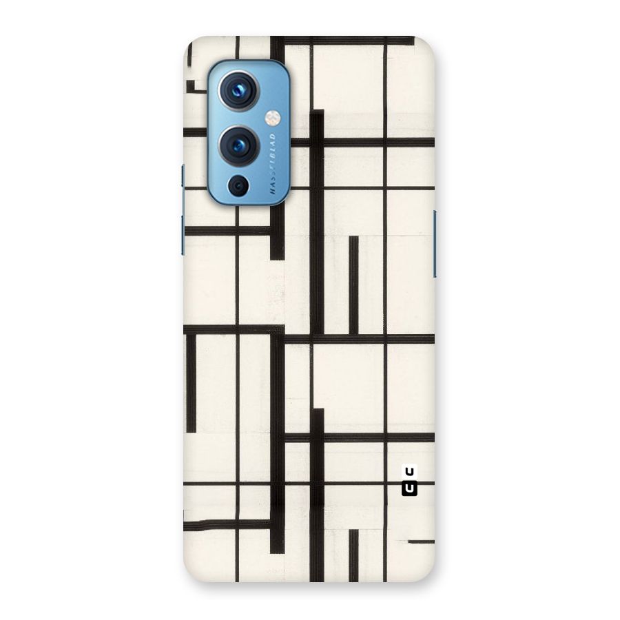 Black Unsymmetry Back Case for OnePlus 9