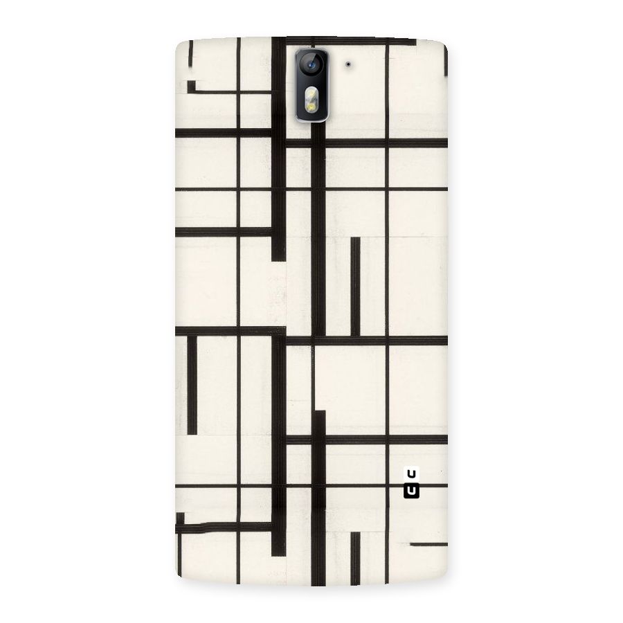 Black Unsymmetry Back Case for One Plus One