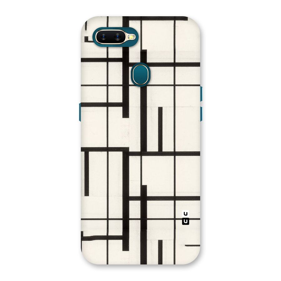 Black Unsymmetry Back Case for Oppo A11k