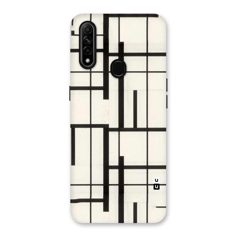 Black Unsymmetry Back Case for Oppo A31