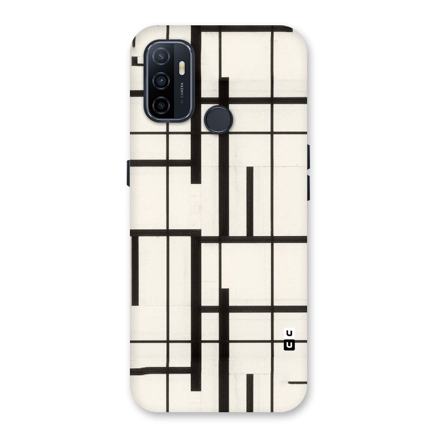 Black Unsymmetry Back Case for Oppo A32