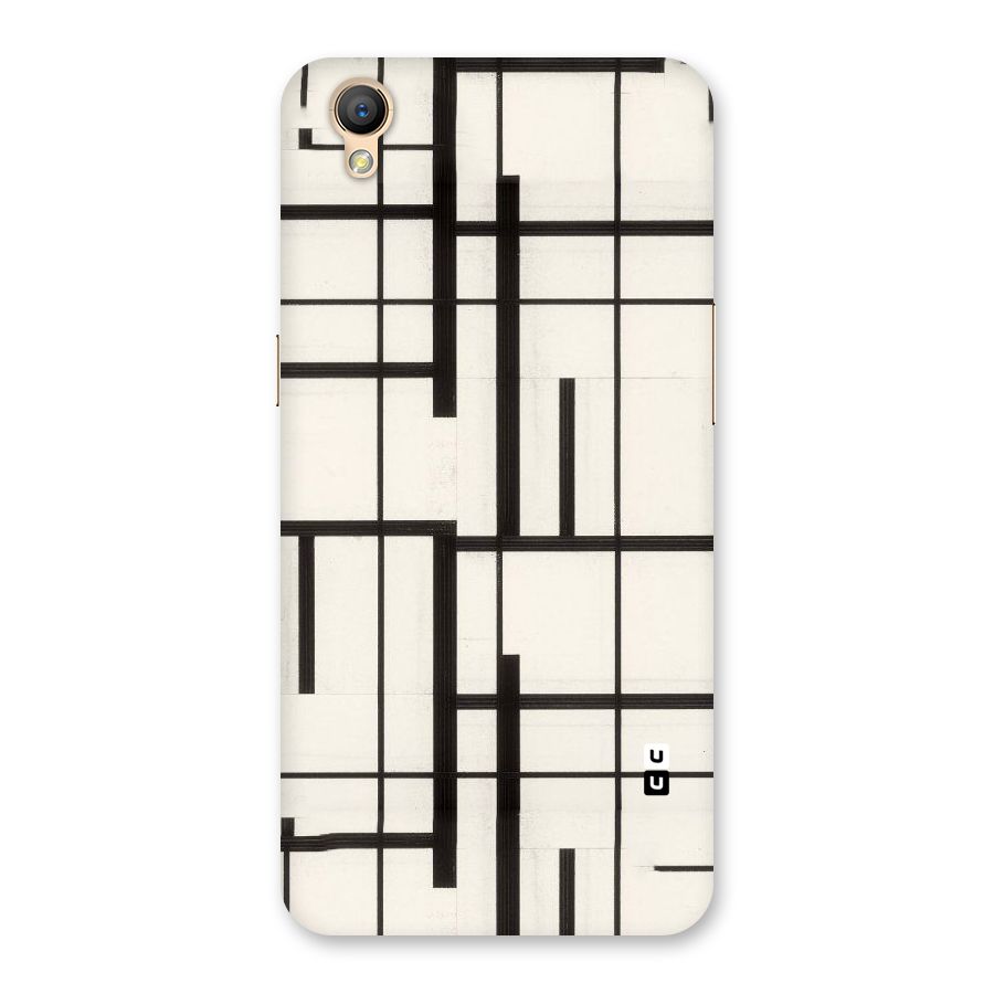 Black Unsymmetry Back Case for Oppo A37