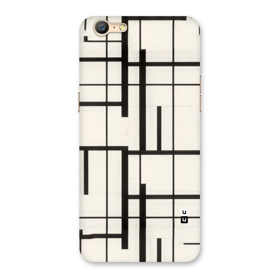 Black Unsymmetry Back Case for Oppo A39