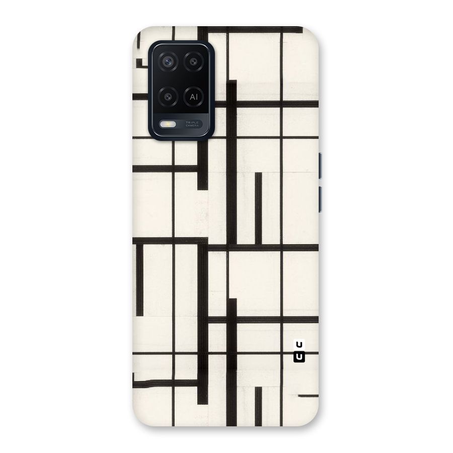 Black Unsymmetry Back Case for Oppo A54