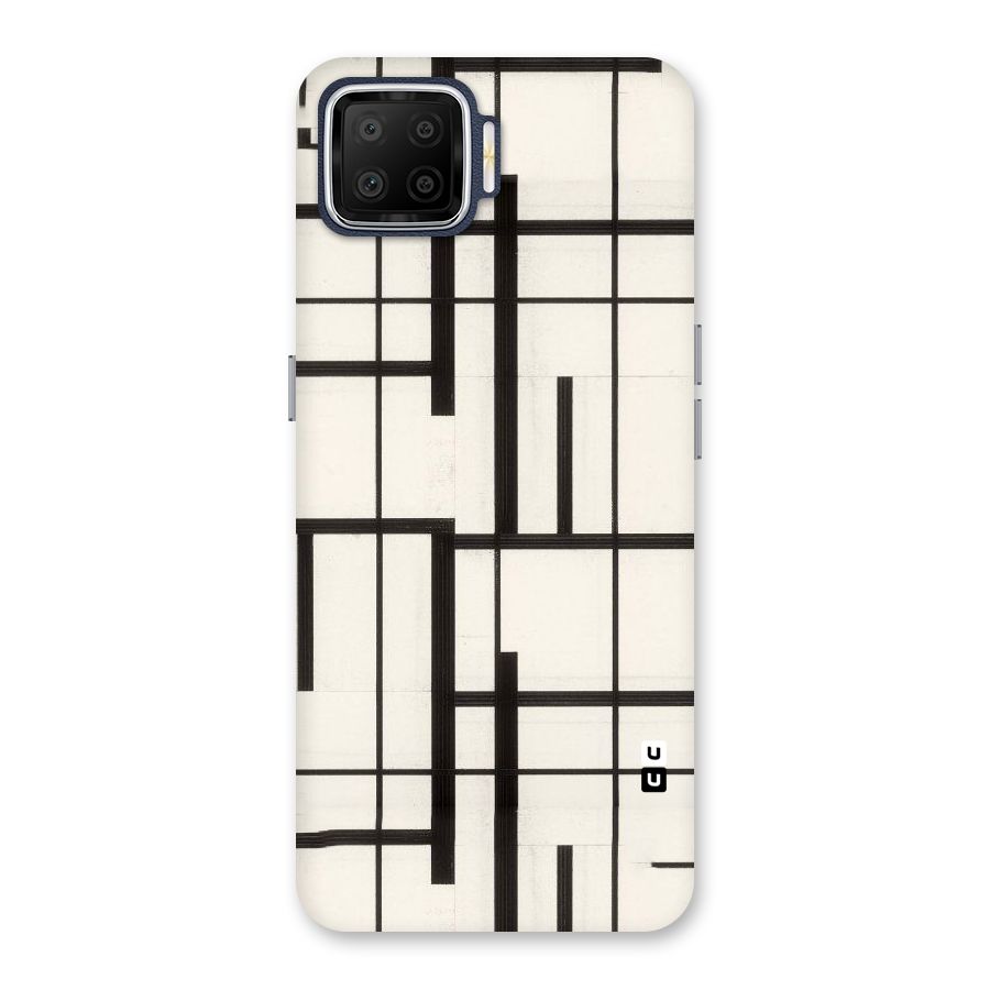 Black Unsymmetry Back Case for Oppo F17