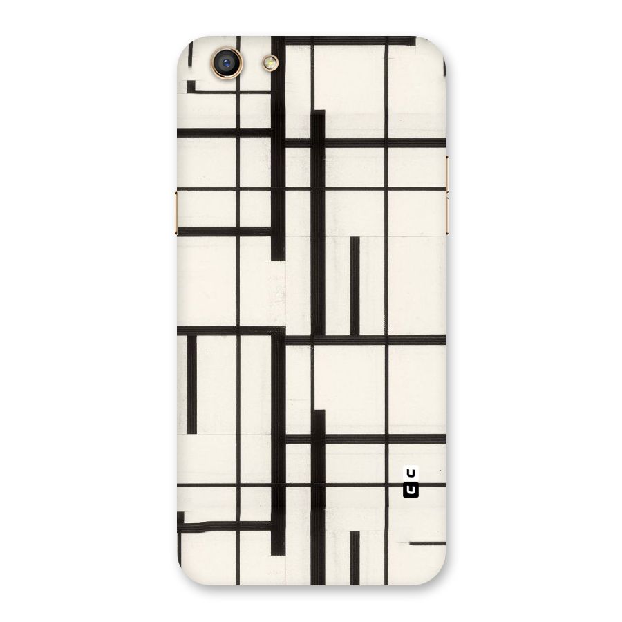 Black Unsymmetry Back Case for Oppo F3