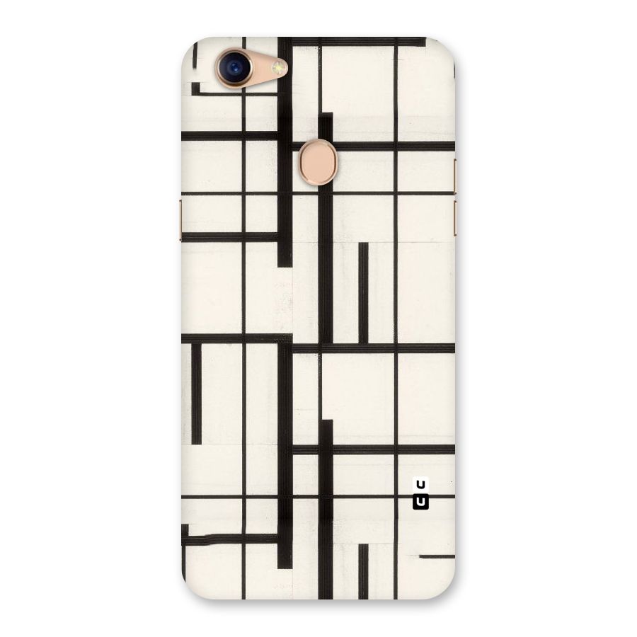 Black Unsymmetry Back Case for Oppo F5