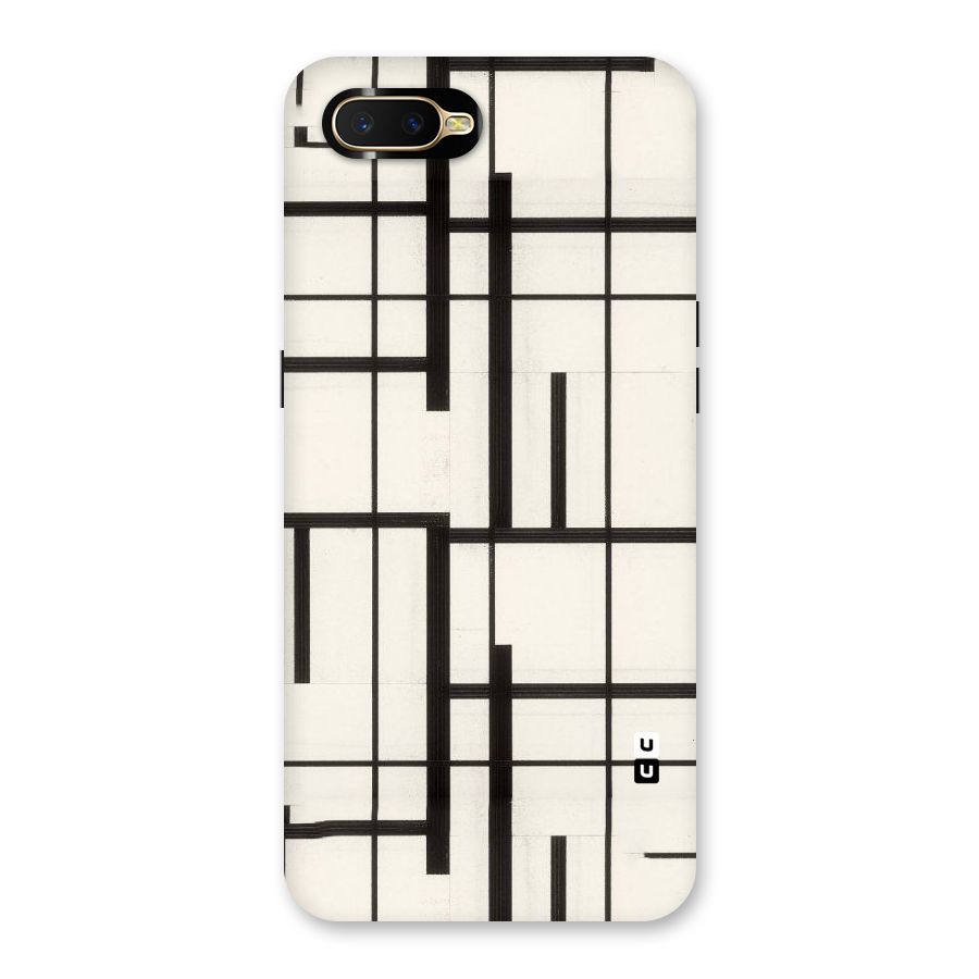 Black Unsymmetry Back Case for Oppo K1