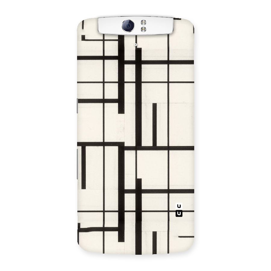 Black Unsymmetry Back Case for Oppo N1