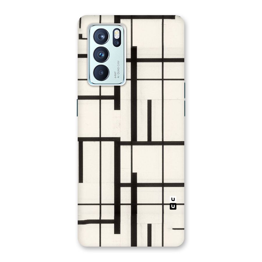 Black Unsymmetry Back Case for Oppo Reno6 Pro 5G
