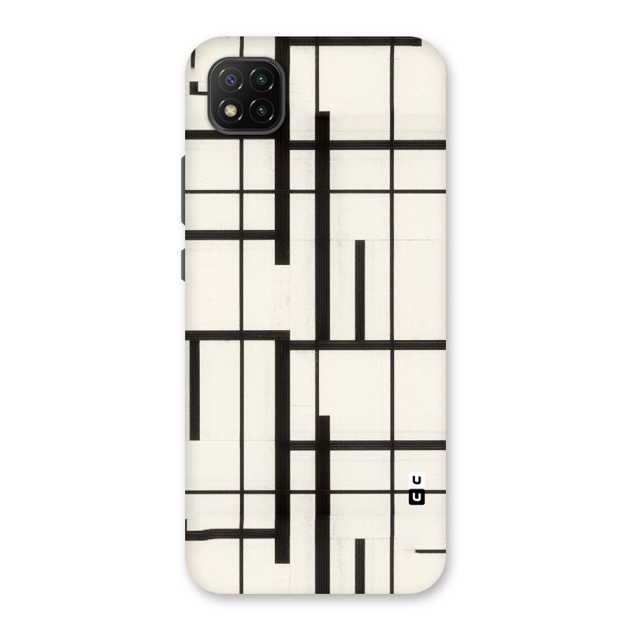 Black Unsymmetry Back Case for Poco C3