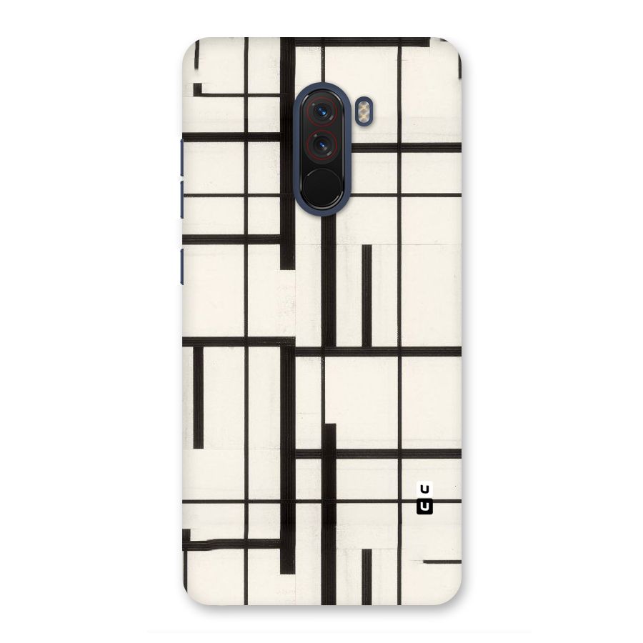 Black Unsymmetry Back Case for Poco F1
