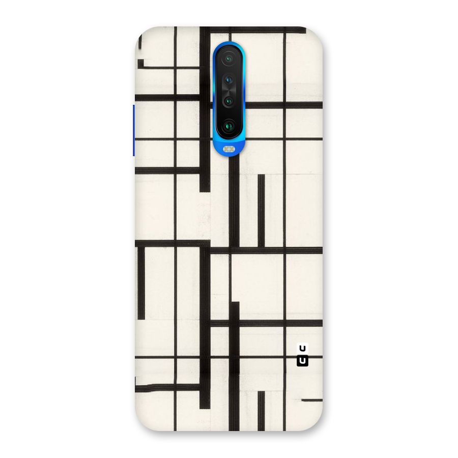 Black Unsymmetry Back Case for Poco X2