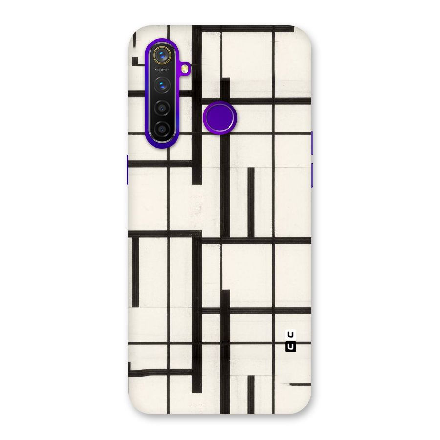 Black Unsymmetry Back Case for Realme 5 Pro