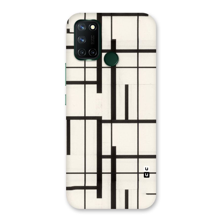 Black Unsymmetry Back Case for Realme 7i