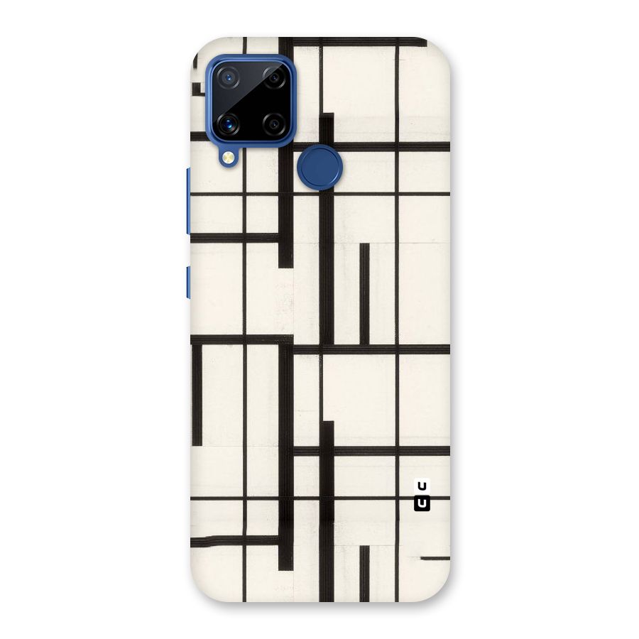 Black Unsymmetry Back Case for Realme C15