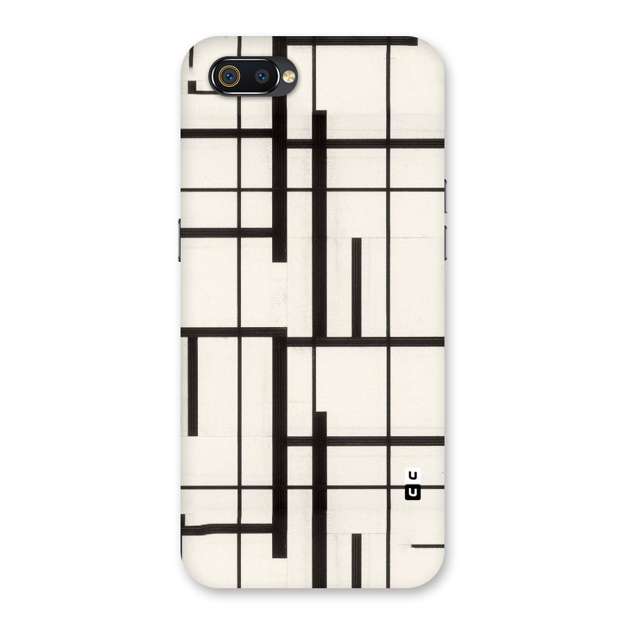 Black Unsymmetry Back Case for Realme C2