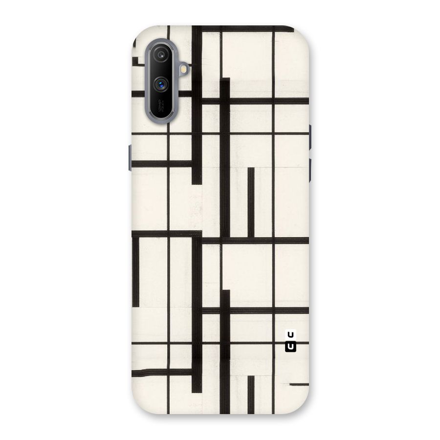 Black Unsymmetry Back Case for Realme C3