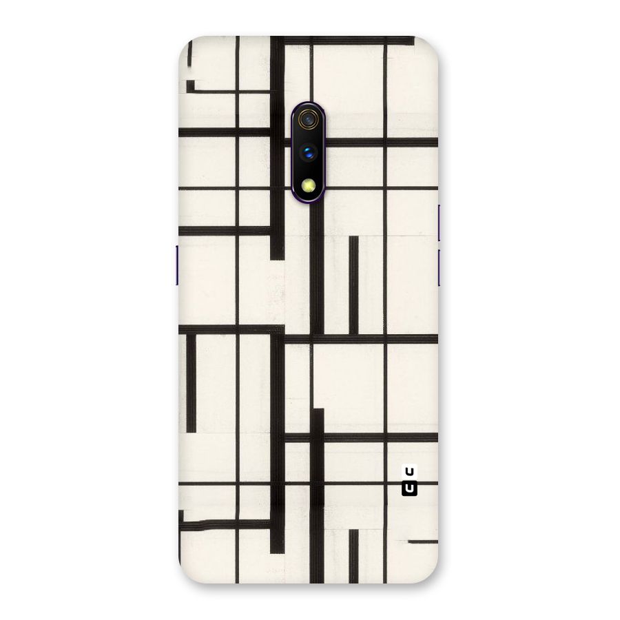 Black Unsymmetry Back Case for Realme X