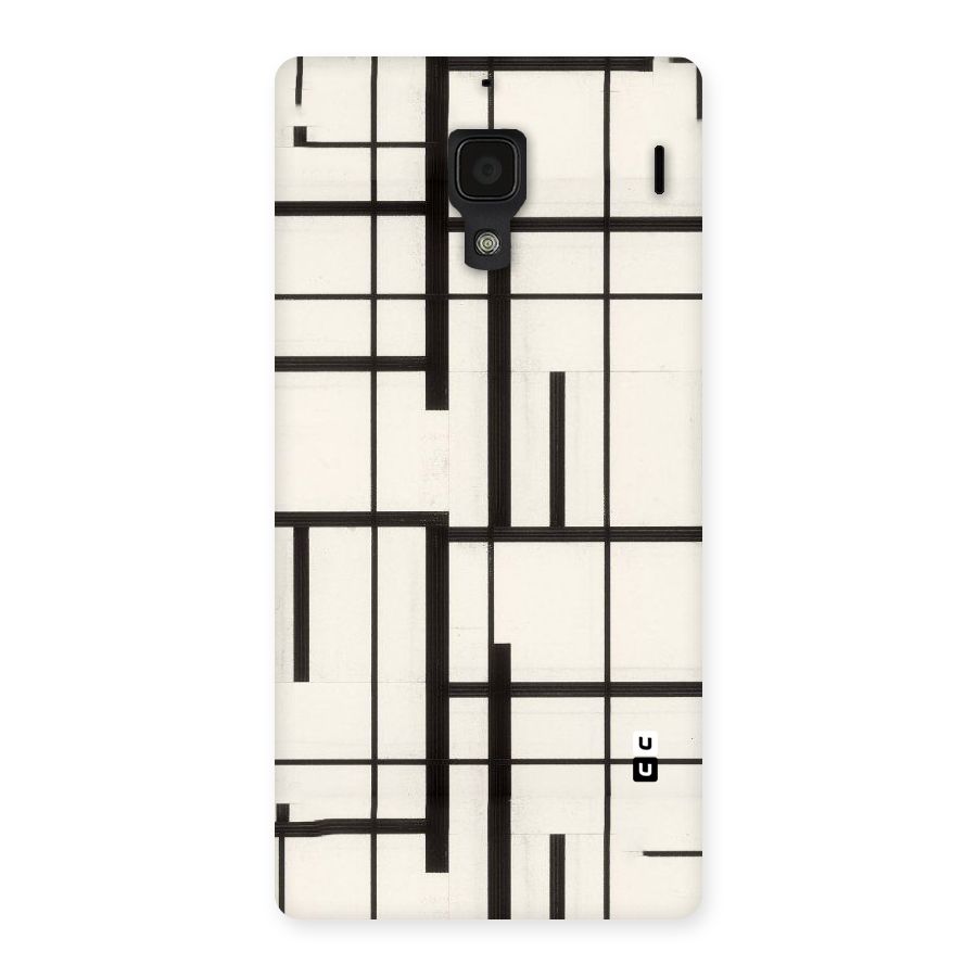 Black Unsymmetry Back Case for Redmi 1S