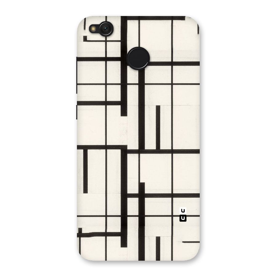 Black Unsymmetry Back Case for Redmi 4