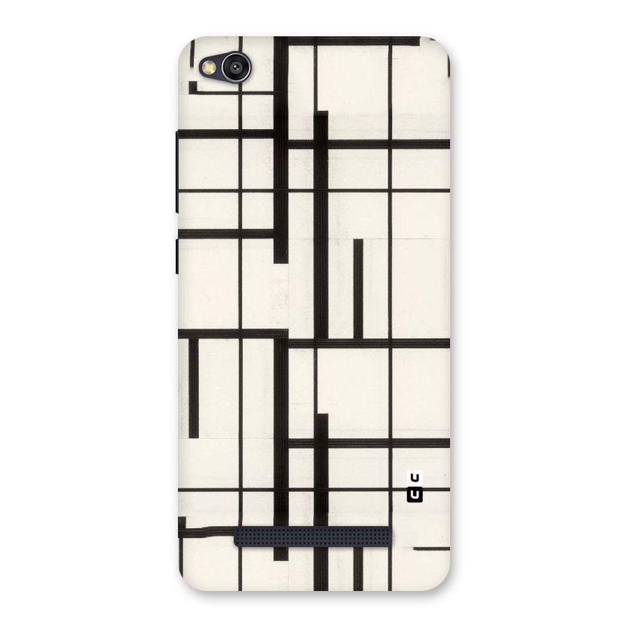 Black Unsymmetry Back Case for Redmi 4A