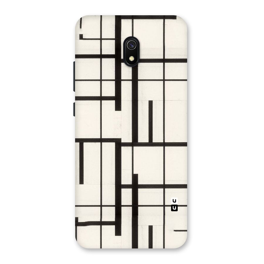 Black Unsymmetry Back Case for Redmi 8A