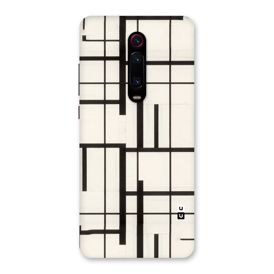 Black Unsymmetry Back Case for Redmi K20 Pro