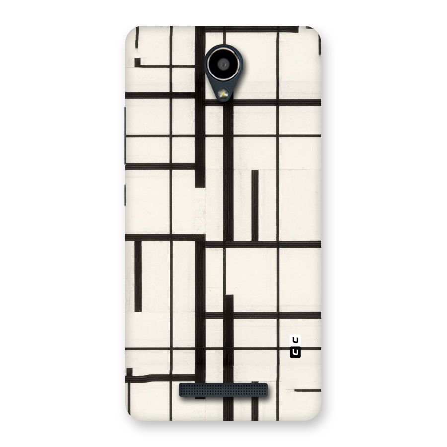 Black Unsymmetry Back Case for Redmi Note 2