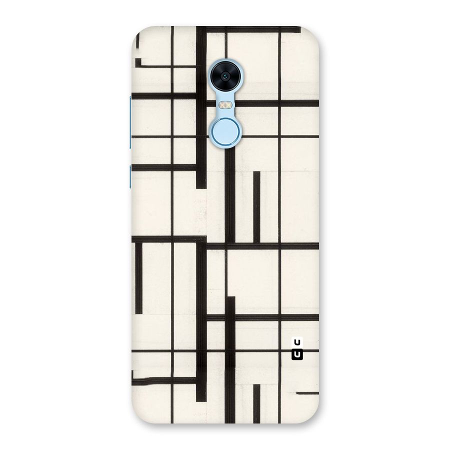 Black Unsymmetry Back Case for Redmi Note 5